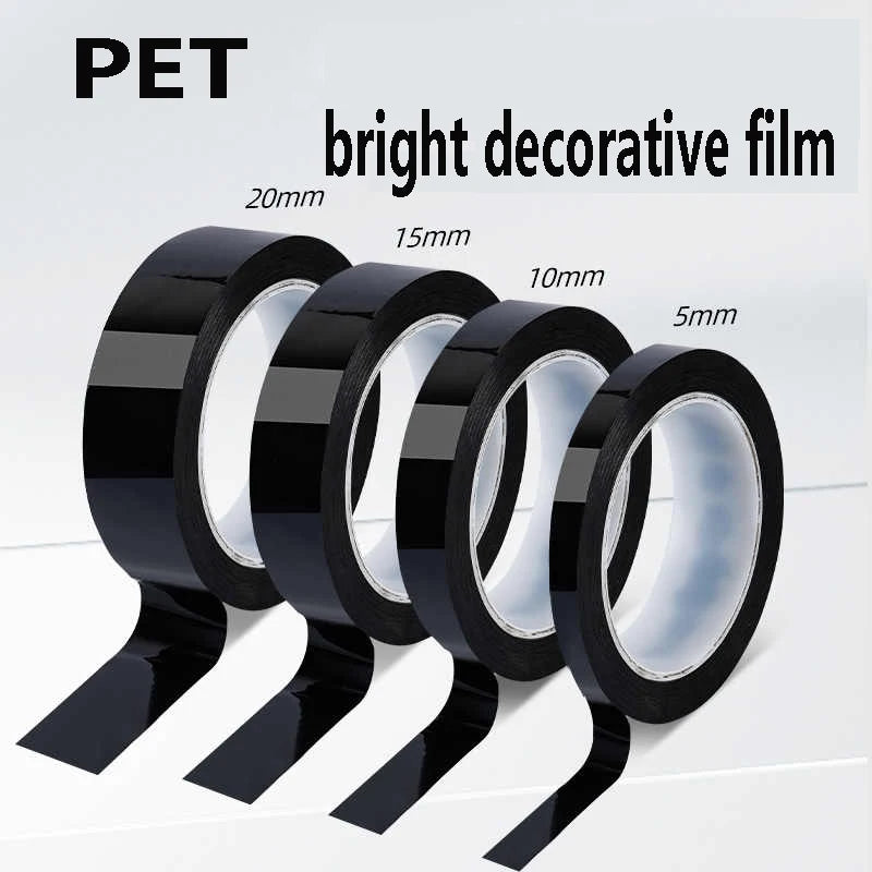 Car Modified Color Film High Brightness Black Carbon Fibrous