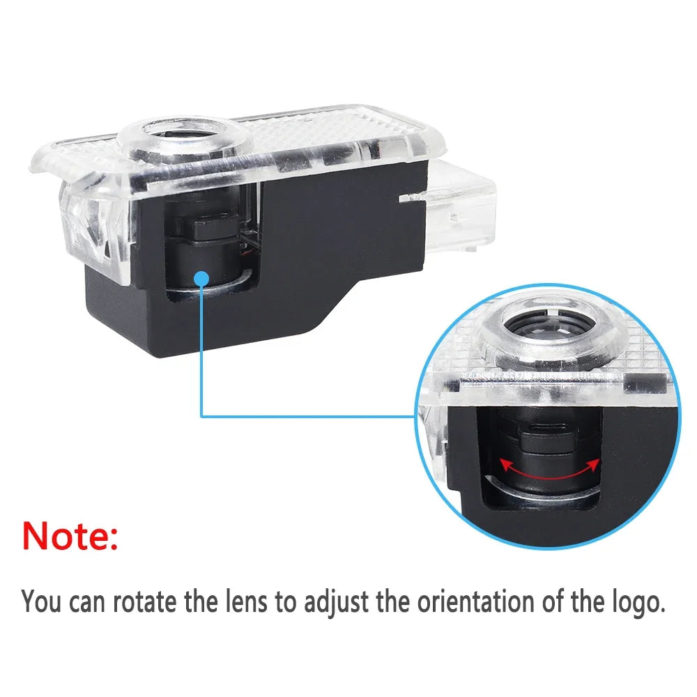 LED Car Door Interior Welcome Warning Light For AUDI A1 8X A