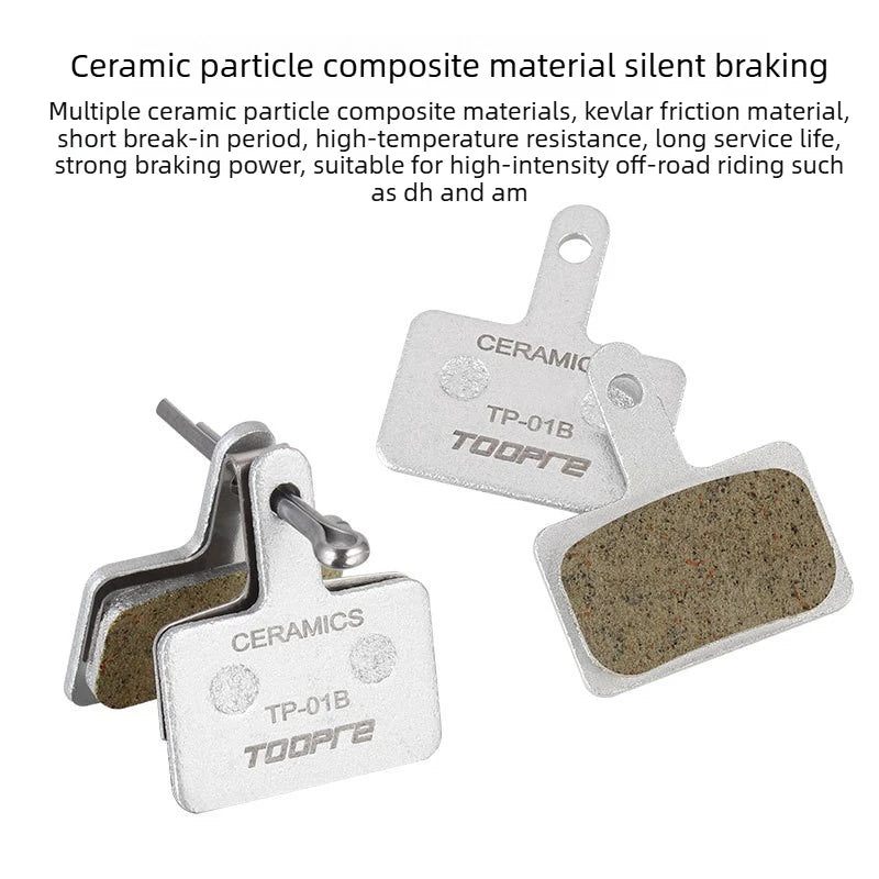 TOOPRE-MTB Bike Metal Brake Pads Oil Disc Brake for SHIMANO 