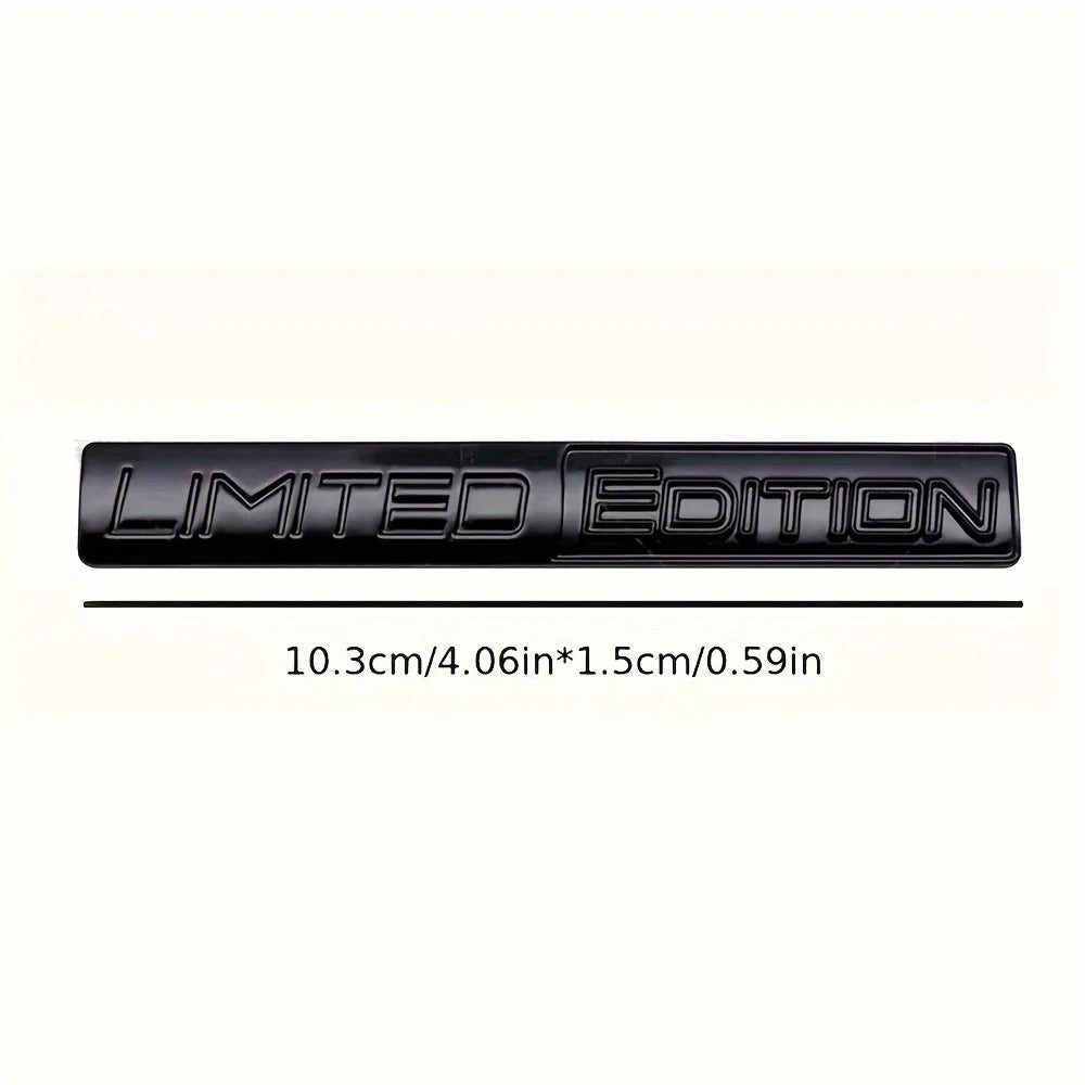 2PCS Limited Edition Emblem 3D Metal Badges Decal Sticker Au