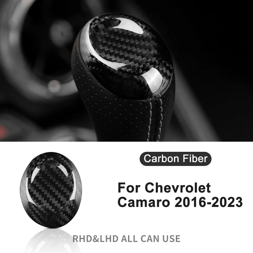 Real Carbon Fiber for Chevrolet Camaro 2016 2017 2018 2019 2020 2021 2022 2023 Car Interior Trim Red Black Accessories Sticker