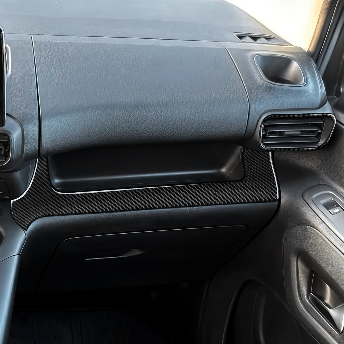 Carbon Fiber Interior Sticker. Car Center Console Side Air O