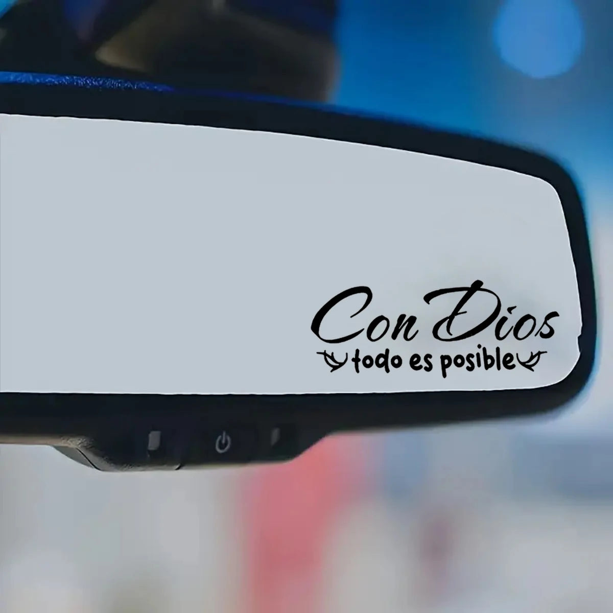 With God Everything Is Possible Stickers for Mirrors - Ideal
