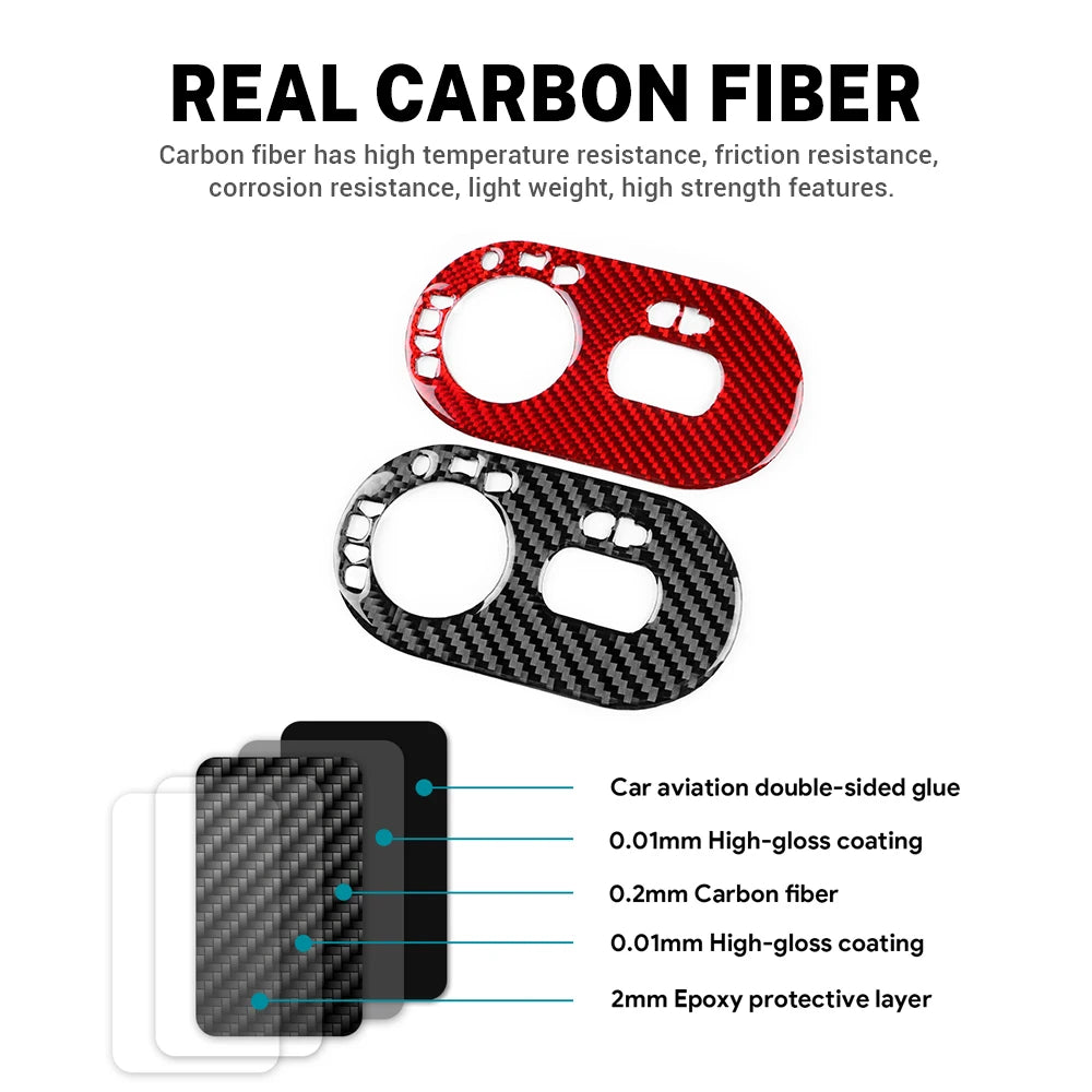 Real Soft Carbon Fiber Sticker For Seat Ibiza/Cordoba 6L 200