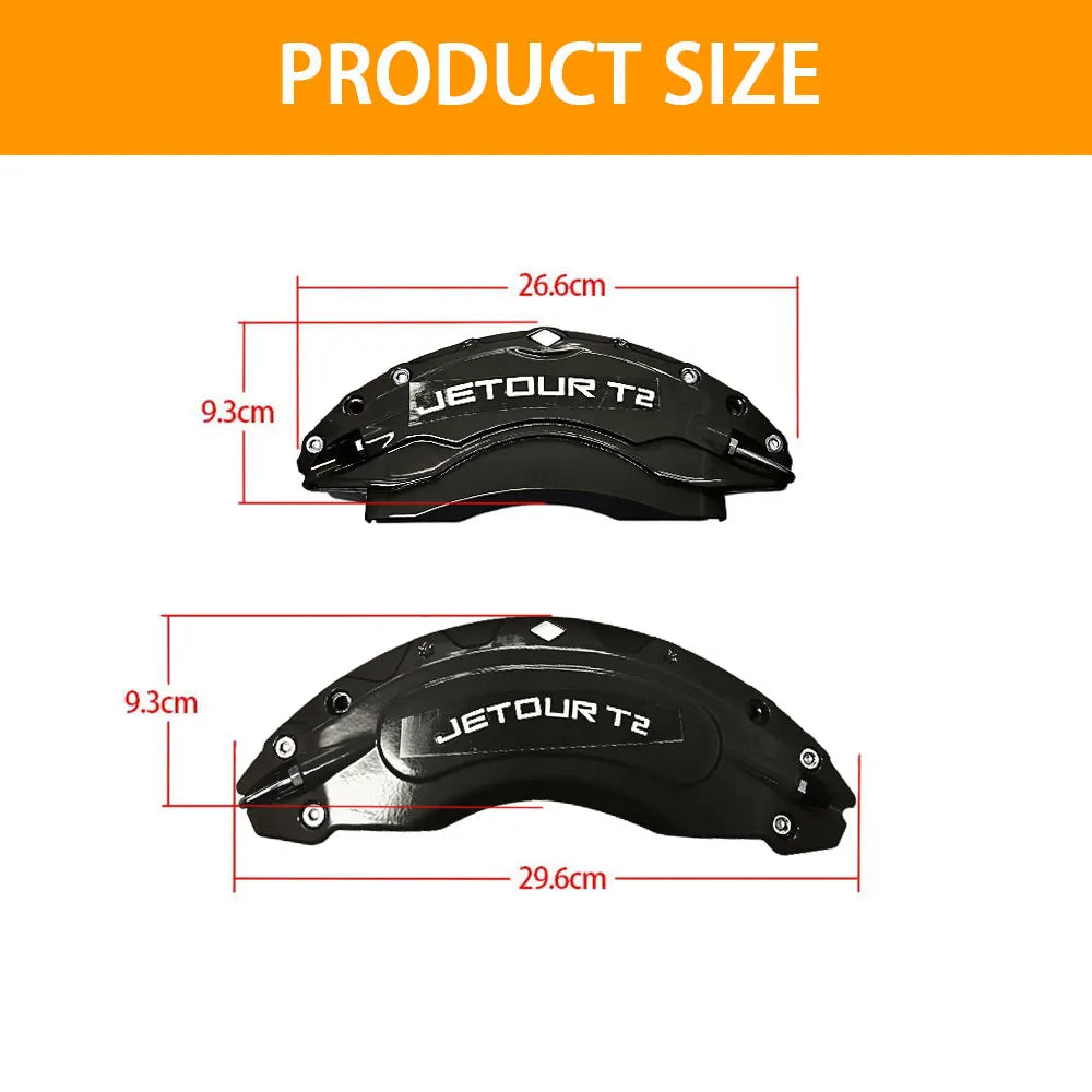 4Pcs Front Rear Wheel Brake Caliper Cover Kit Modification F