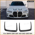 Dry Carbon Car Front Hood Scoop Air Vent Trims for BMW G80 G