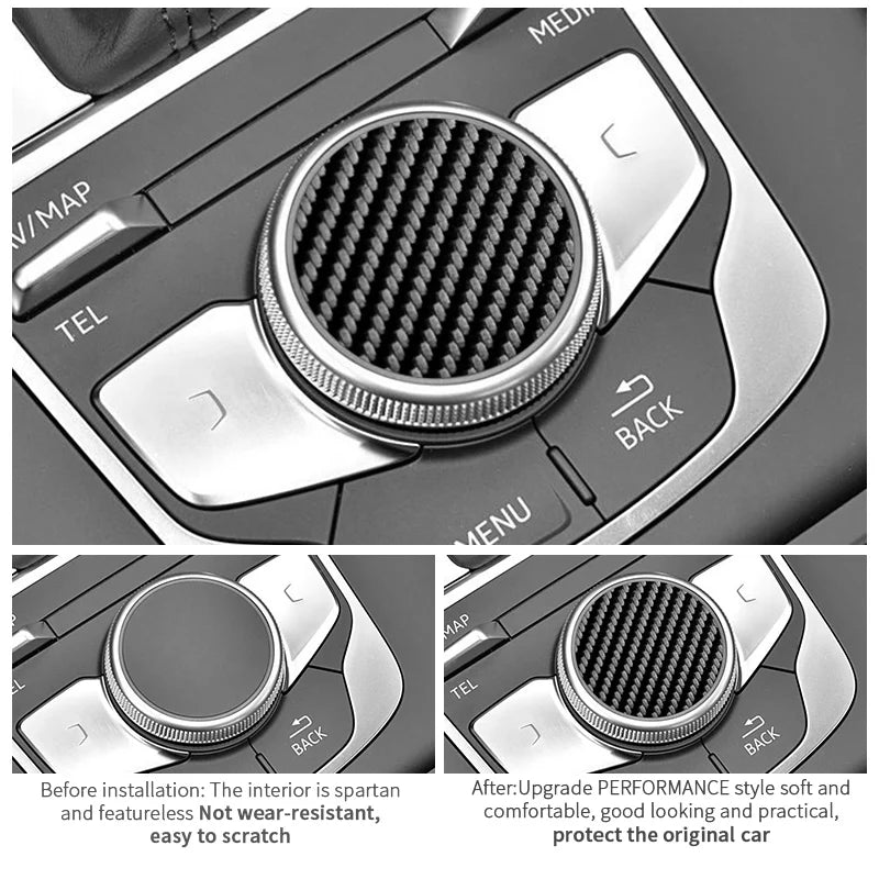 For Audi 8V A3 S3 (2014-2019) Sport Car Multimedia Button Kn