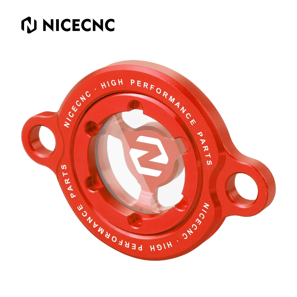 NICECNC For KTM EXC 250F EXCF 350 2014-2025 SXF 250 SXF 450 2013-2025 Engine Oil Filter Cap Cover XC-F 250 XCF 350 450 EXC-F 450