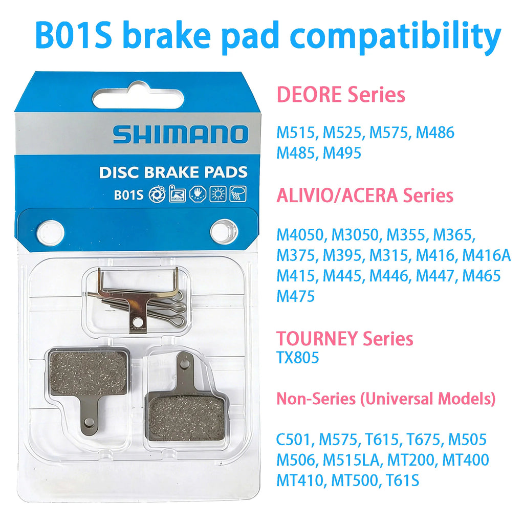 Shimano B01S Resin Brake Pads for Deore M395 M475 M525 M486 