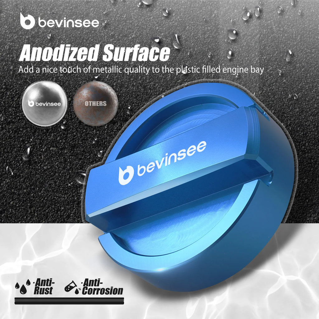 BEVINSEE Aluminium Engine Oil Filler Cap for BMW E90 E92 E46