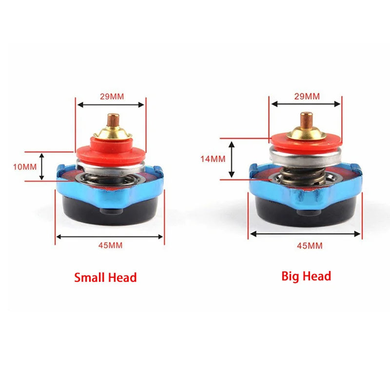 Car Motorcycle Refit Styling Thermo Radiator Cap Tank Cover 
