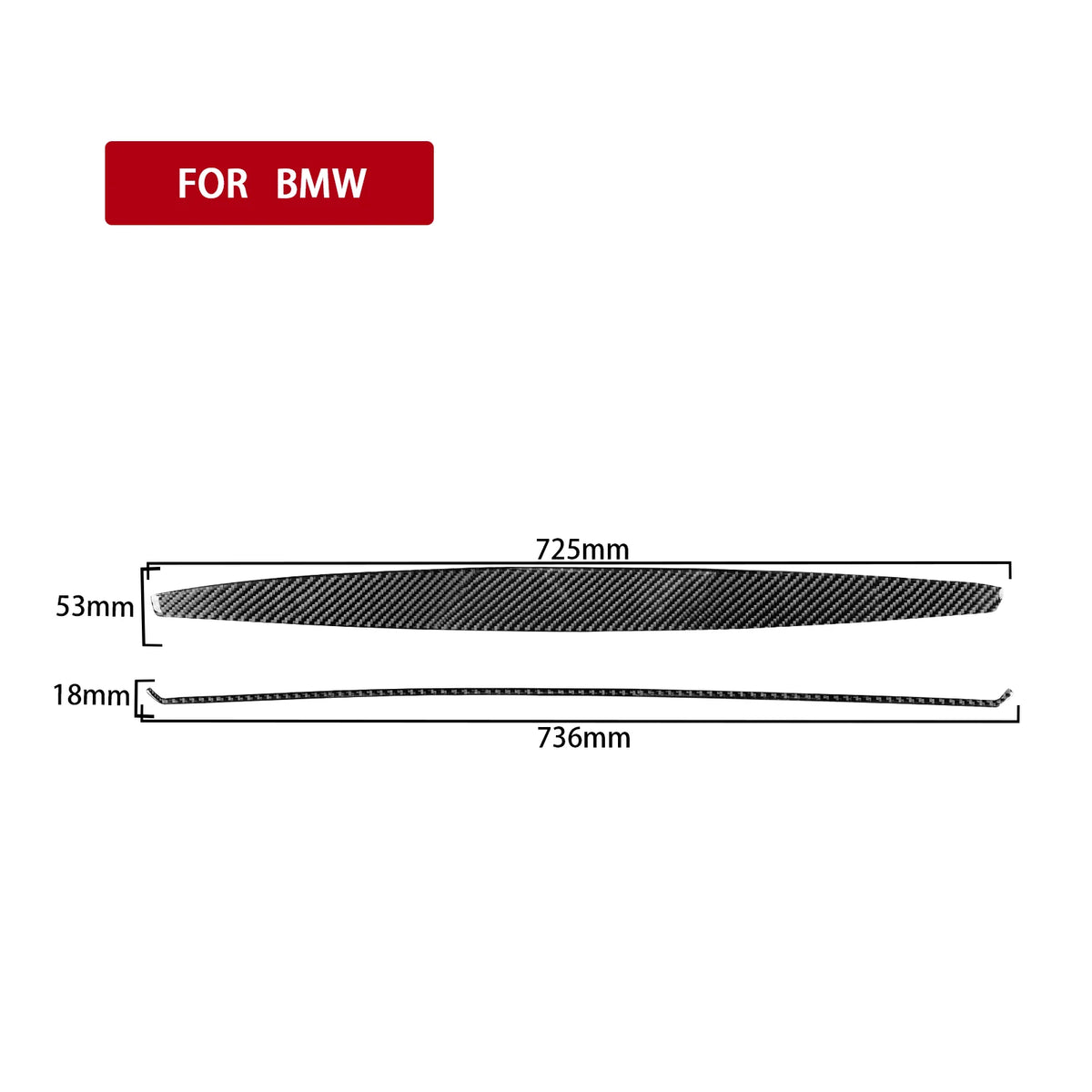 For BMW 1 Series E81 E82 E87 E88 2008-2013 Carbon Fiber Co-d