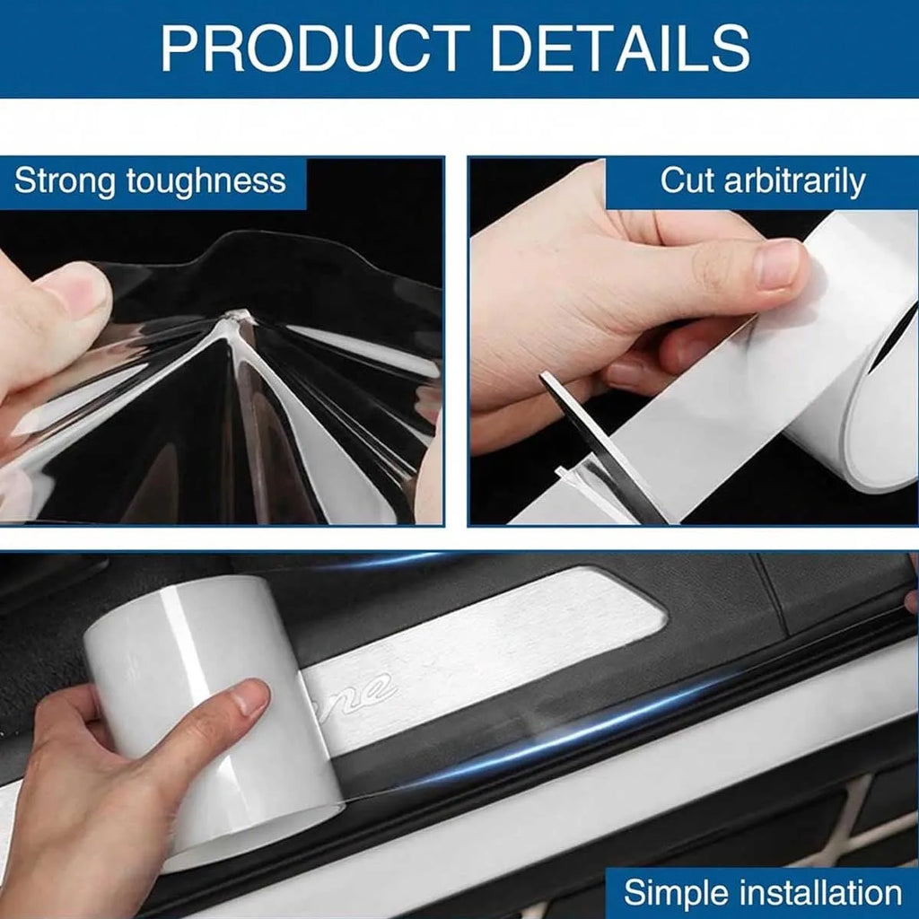 Car door sill anti-collision sticker door side trunk anti-tr