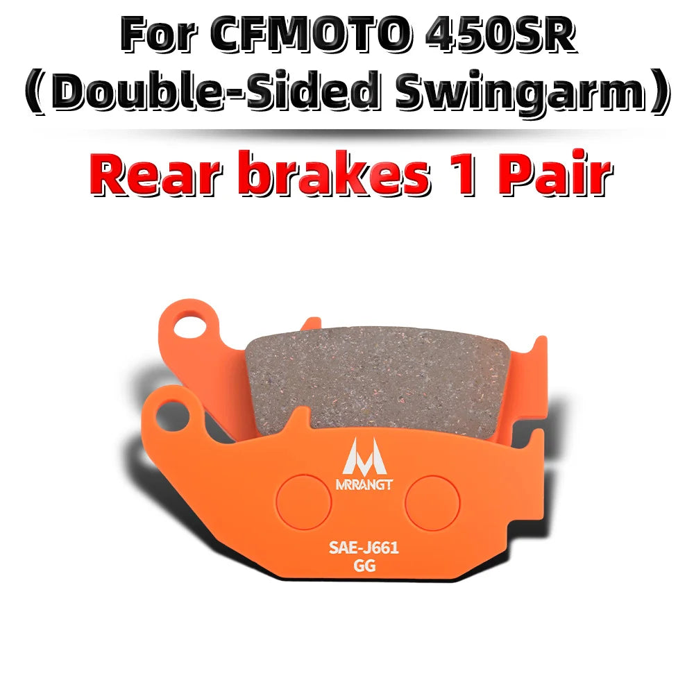 MRRANGT Ceramic Brake Pads Performance Brake Kit fit for CFMOTO 450SR 450NK 450MT 450SR-S 450CL-C 250SR 250NK CLX250 250CL-C