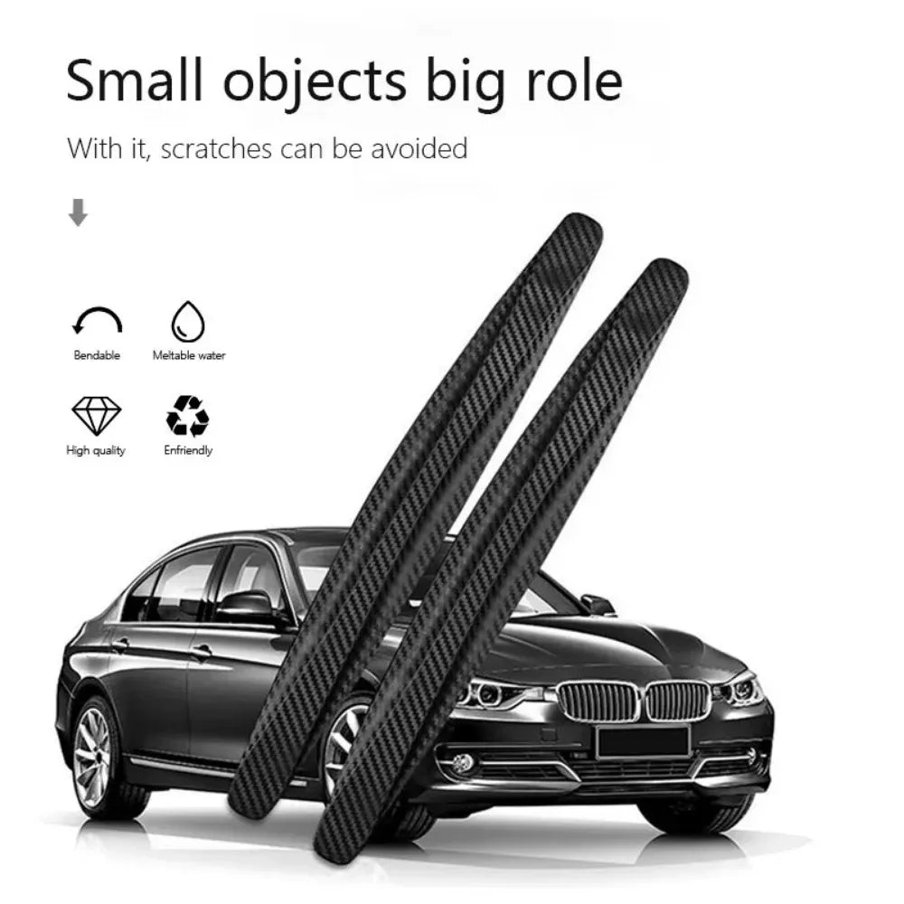 2Pcs Car Bumper Protector Strip Anti Scratch Car Edge Stick 