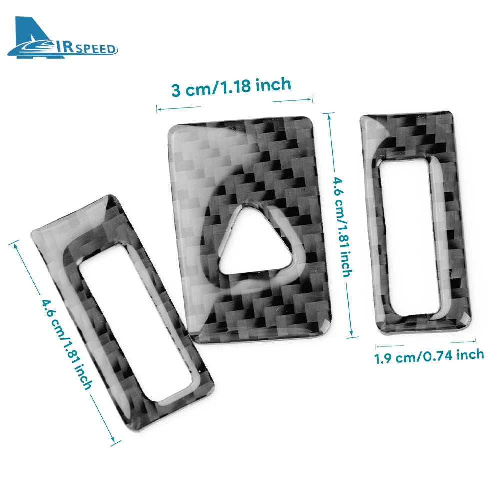 Real Soft Carbon Fiber Sticker For Toyota RAV4 XA50 2019 202