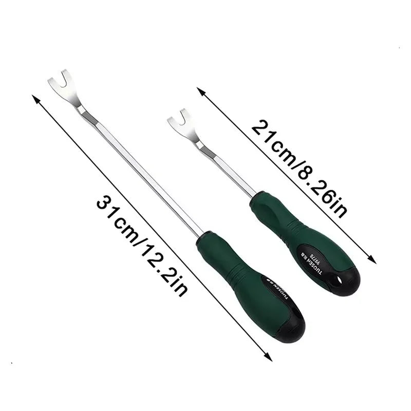 Auto Door Panel Clip Remover Tool Set Durable Steel Pry Bar 