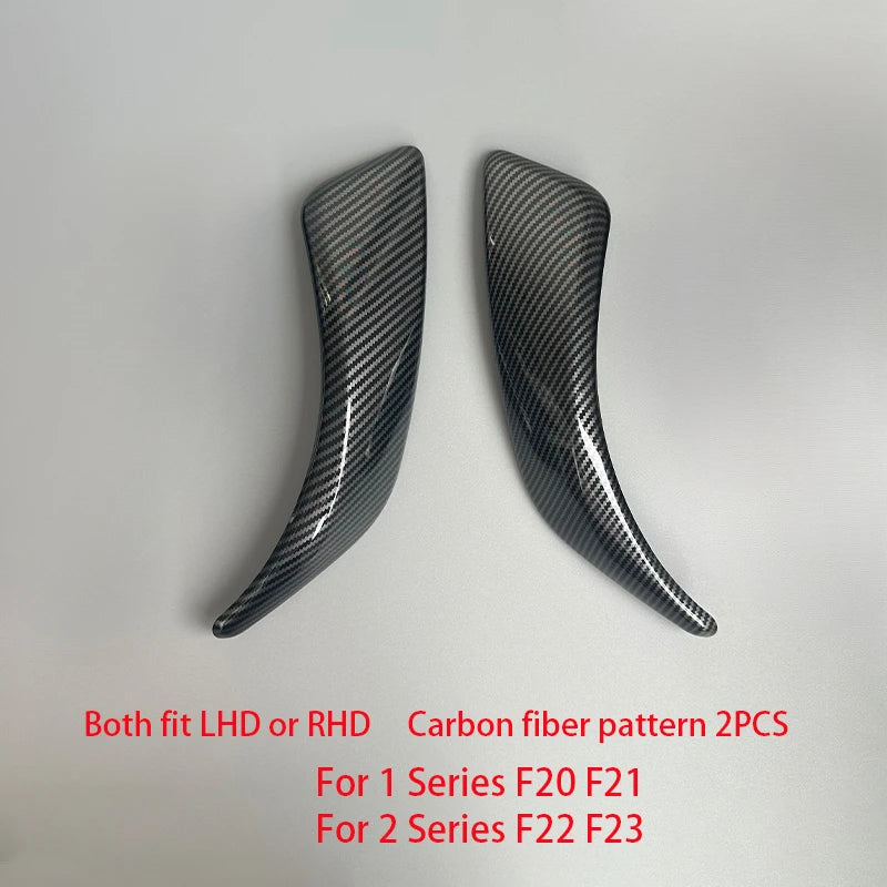 For BMW 1 2 Series F20 F21 F22 F23 Carbon Fiber Interior Door Pull Handle Trim Cover 2012-2016 Car Door Panel Replacement