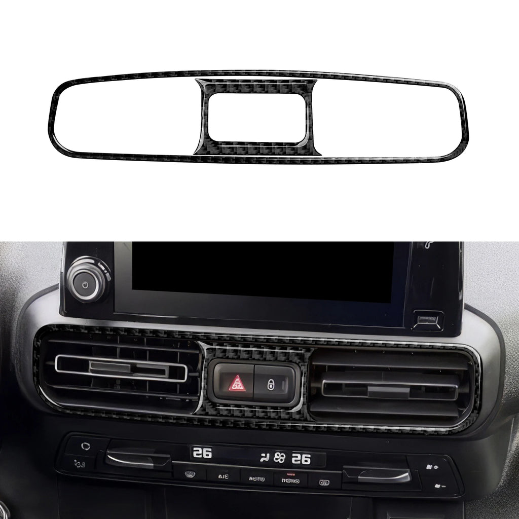 Carbon Fiber Interior Sticker. Car Center Console Side Air O