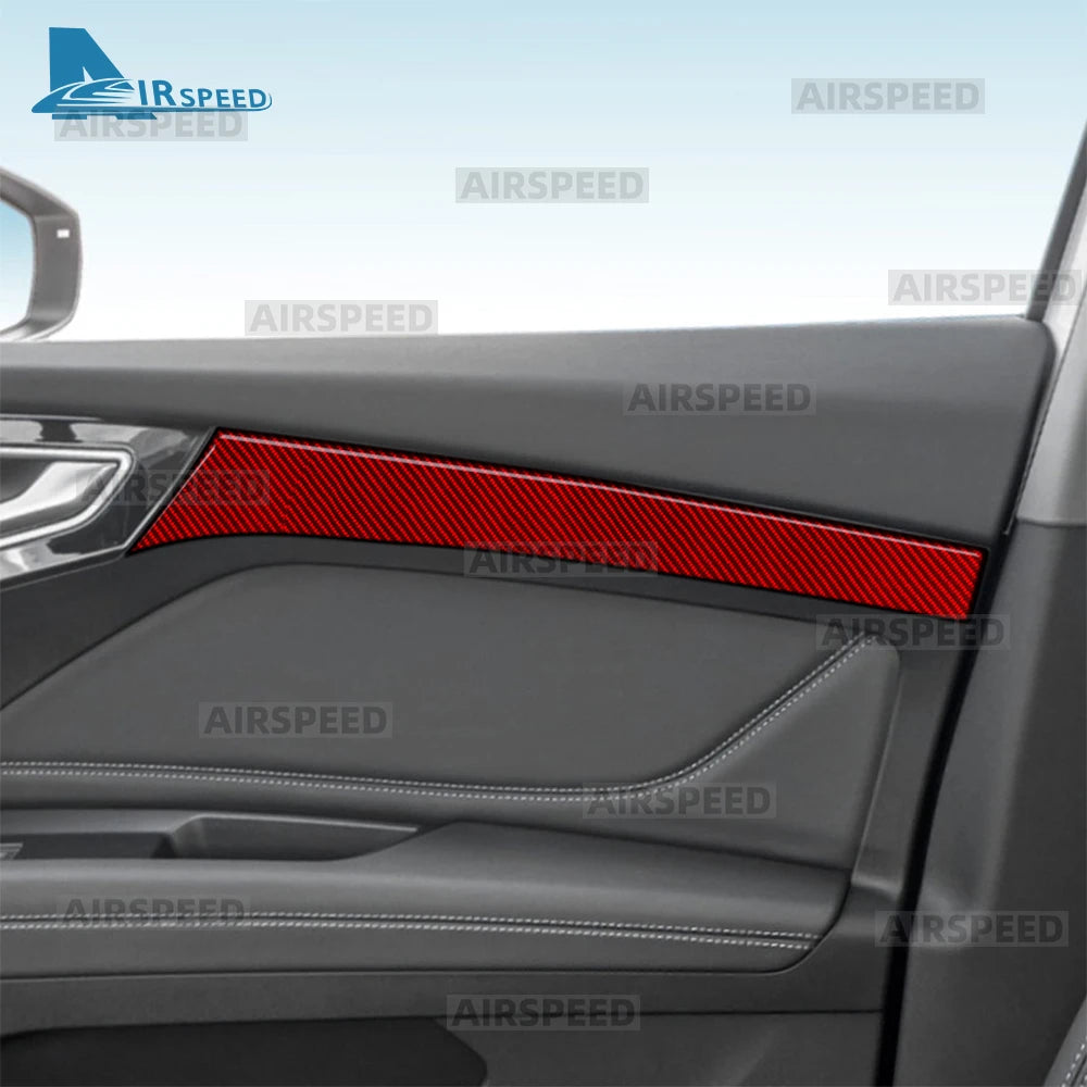 Real Soft Carbon Fiber Sticker For Audi Q4 e-tron 2021 2022 