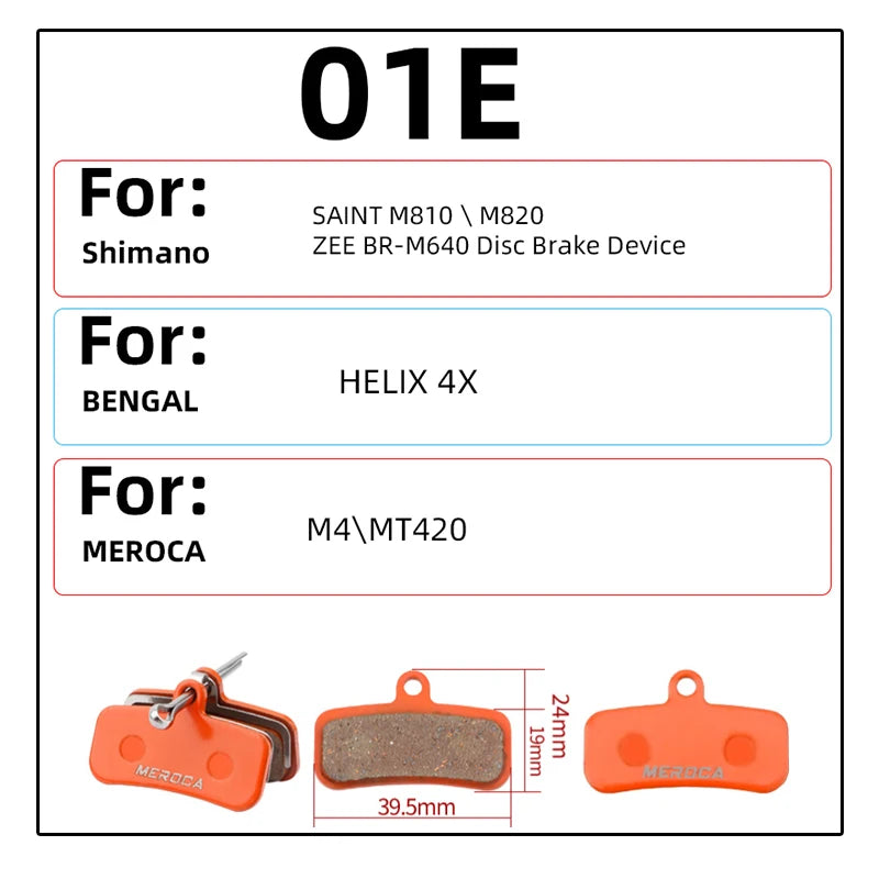 Bicycle Resin Brake Pad Mtb For Shimano M375 M445 Mt200 Bb5 Bb7 Mountain Road Bike Hydraulic Disc Brake Pads