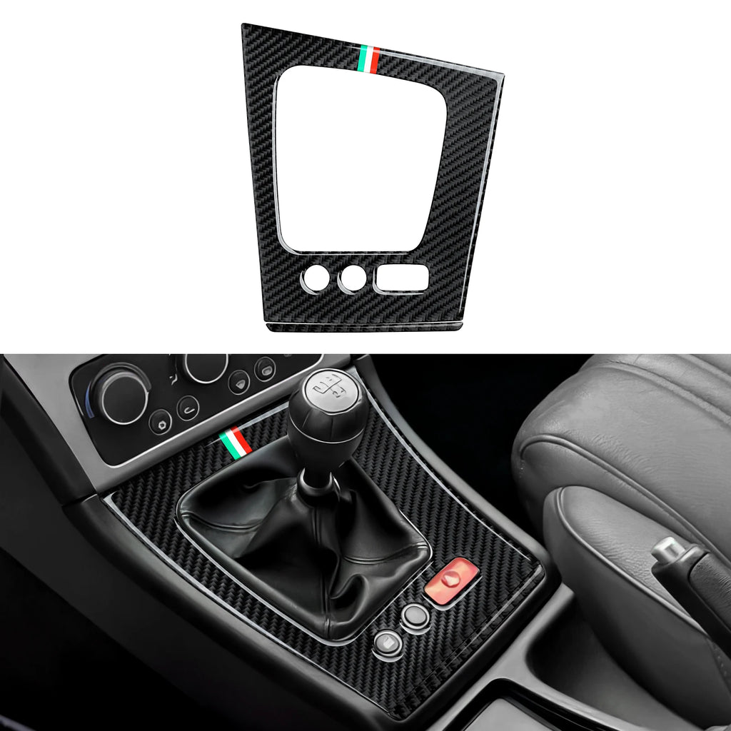 For Alfa Romeo 159 (2004-2011) Trim Accessories Car Center Console Gear Shift Panel Cover Carbon Fiber Interior Stickers.