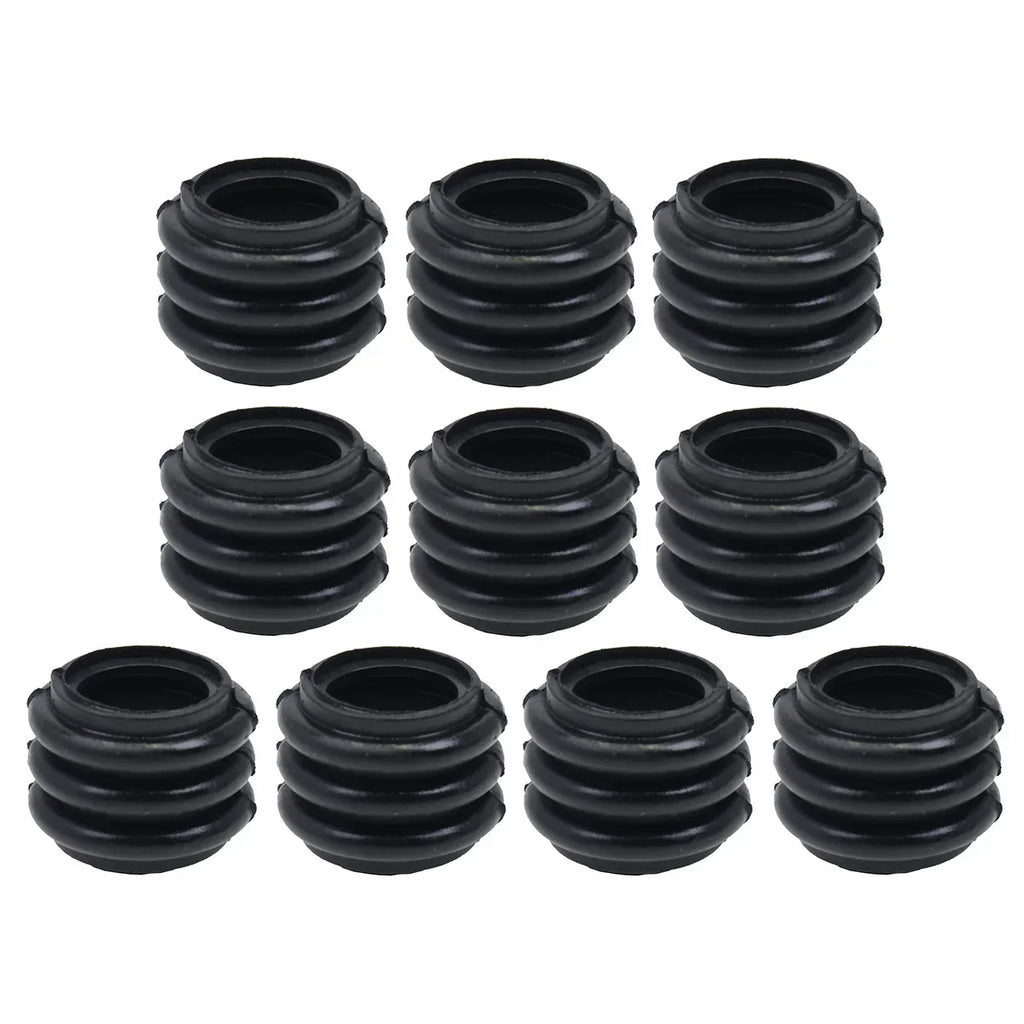 10Pcs 8mm Car Brake Pump Dust Cap Oil Drain Screw Cap Brake Caliper Bleed Nipple Black Screw Dust Caps Cover Rubber Motorcycle