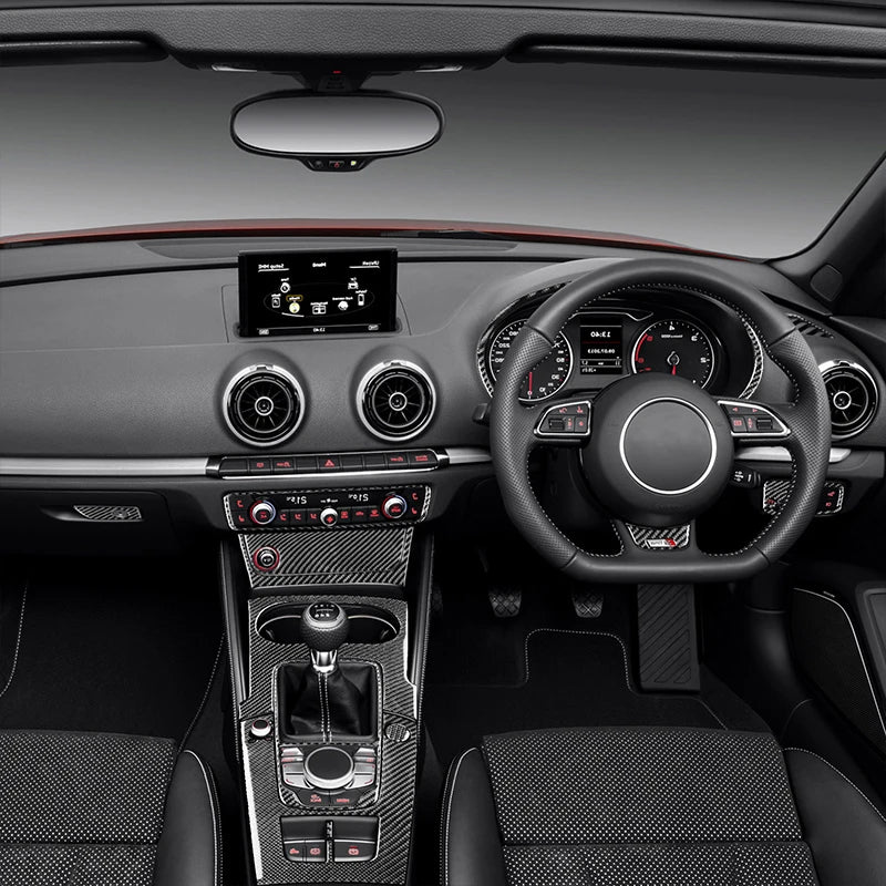 For Audi A3 S3 RS3 8V 2013-2019 Accessories Carbon Fiber Cen