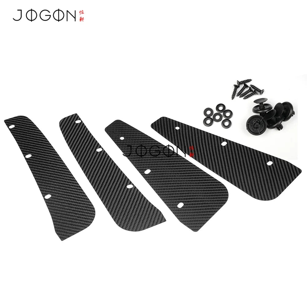 4Pcs Real Carbon Fiber Car Side Fender Mudflaps Splash Mud G