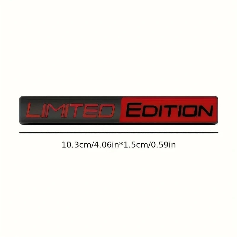 2PCS Limited Edition Emblem 3D Metal Badges Decal Sticker Au