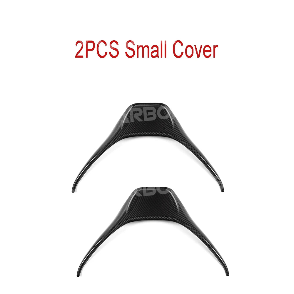 Dry Carbon Fiber Car Seat Back Cover Trim For Mercedes Benz A45 CLA45 GLA45 C63 AMG C43 E63 2012-18 Interior Seat Trim Body Kits