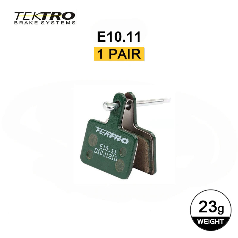 TEKTRO E10.11 MTB/Road Disc Brake Pads Resin-Metal 2mm Universal Compatible with Shimano M355/M395/495 & Tektro HD-M520/E350