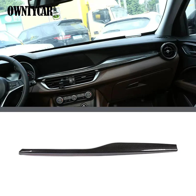 ABS Carbon Fiber For Alfa Romeo Stelvio 2017-2020 Car Interior Trim Sticker Accessories Car Modification Car Styling
