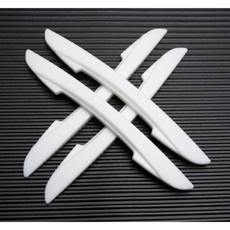 Car Door Black Anti-collision Protector Bar Silicone Stickers Side Edge Protection Guard Rear View Mirror Cover Protection Strip