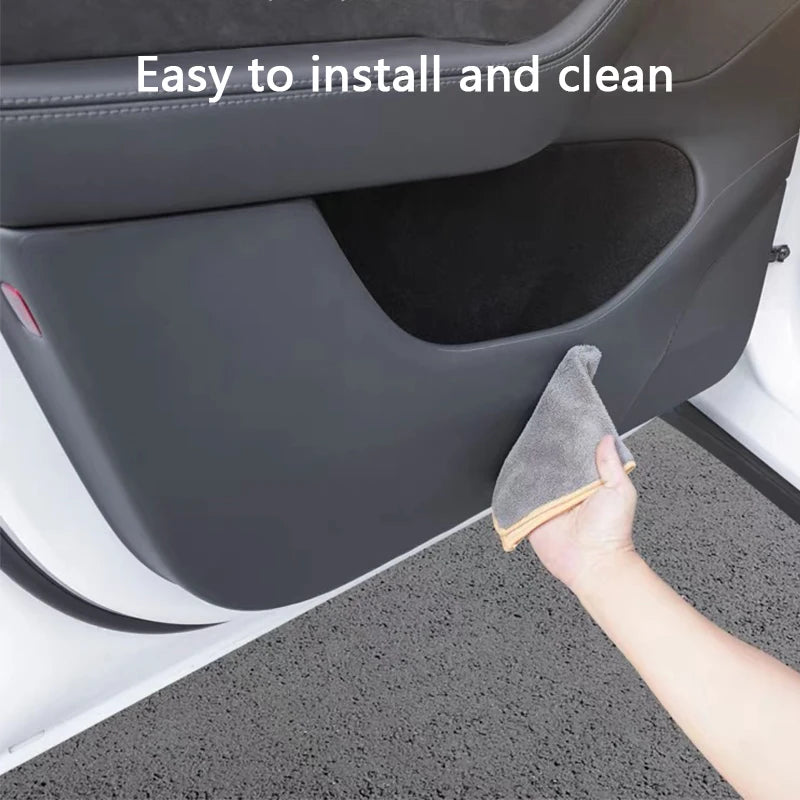 Car Door Anti-Kick Pad For Tesla Model YL 6-Seater Leather S