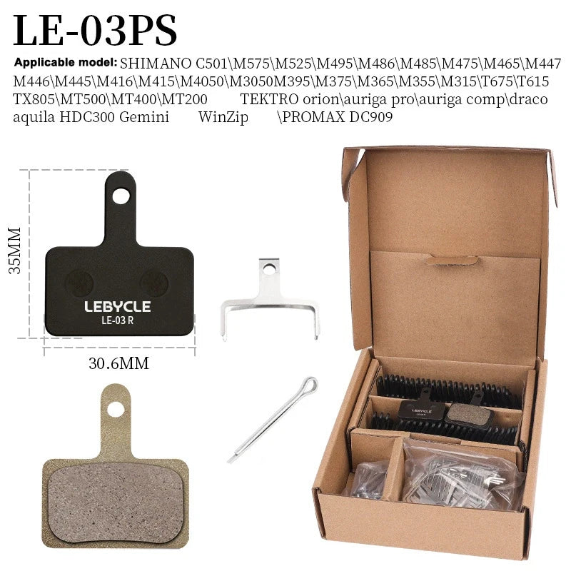 25 Pair MTB Bicycle Disc Brake Pads Resin/Metal/Ceramic Road