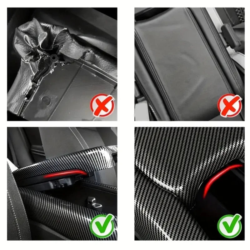 3PCS/Set Car Interior Center Console Armrest Box Panel Trim 