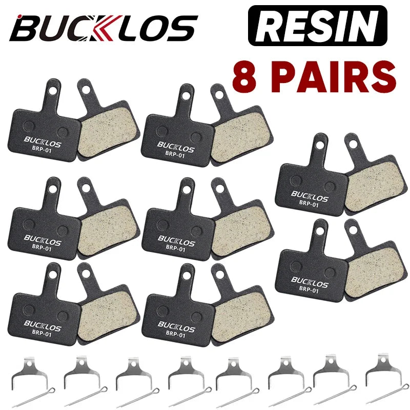 BUCKLOS Brake Pads Resin MTB Road Bike Hydraulic Disc Pads For SHIMANO MT200 B01S Wear-resistant Durable Bicycle Disc Brake Pads