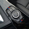 Car Center Console Multimedia Trim Frame Carbon Fiber Sticke