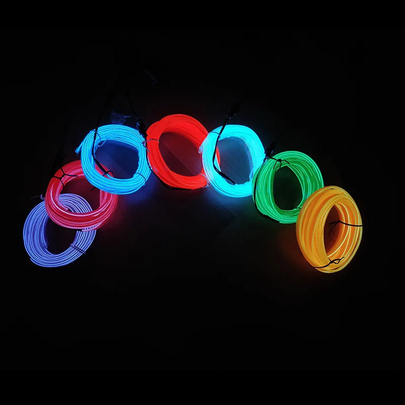 1M/3M/5M Car Interior Led Decorative Lamp EL Wiring Neon Str