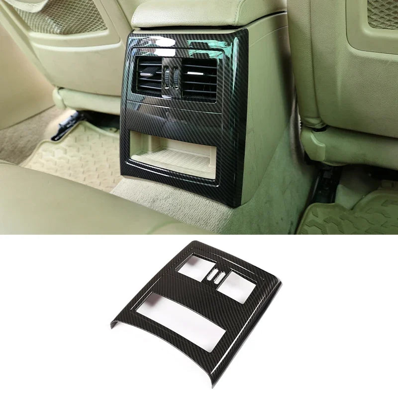 For BMW 3 Series E90 2005-2012 Car Carbon Fiber Interior Decoration Cover Stickers Dashboard Console Gear Shift Door Handle Trim
