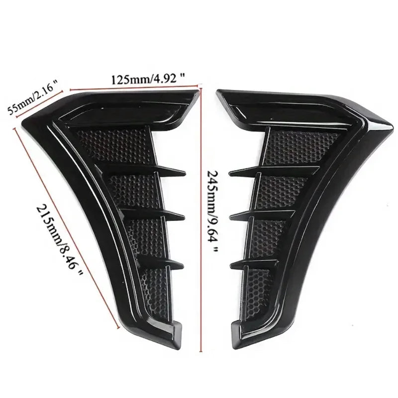 Multipurpose Universal Carbon Fiber Black Car Decorative Cel