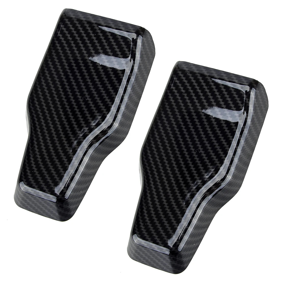 2pcs/set Car Rear Window Glass Hinge Cover Trim ABS Plastic 
