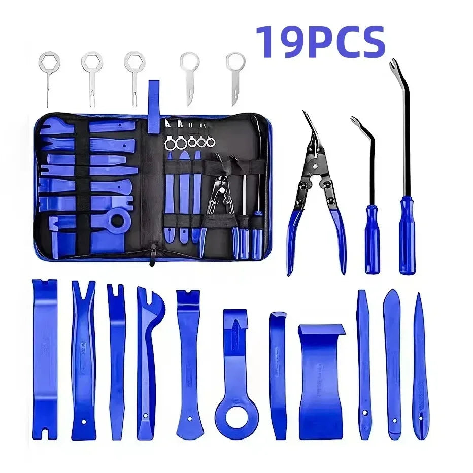 A set Car Disassembly Interior Kit Tool Car Radio Do DVD Player Clip Panel Trim Dash Audio Dashboard Repair Plastic Auto