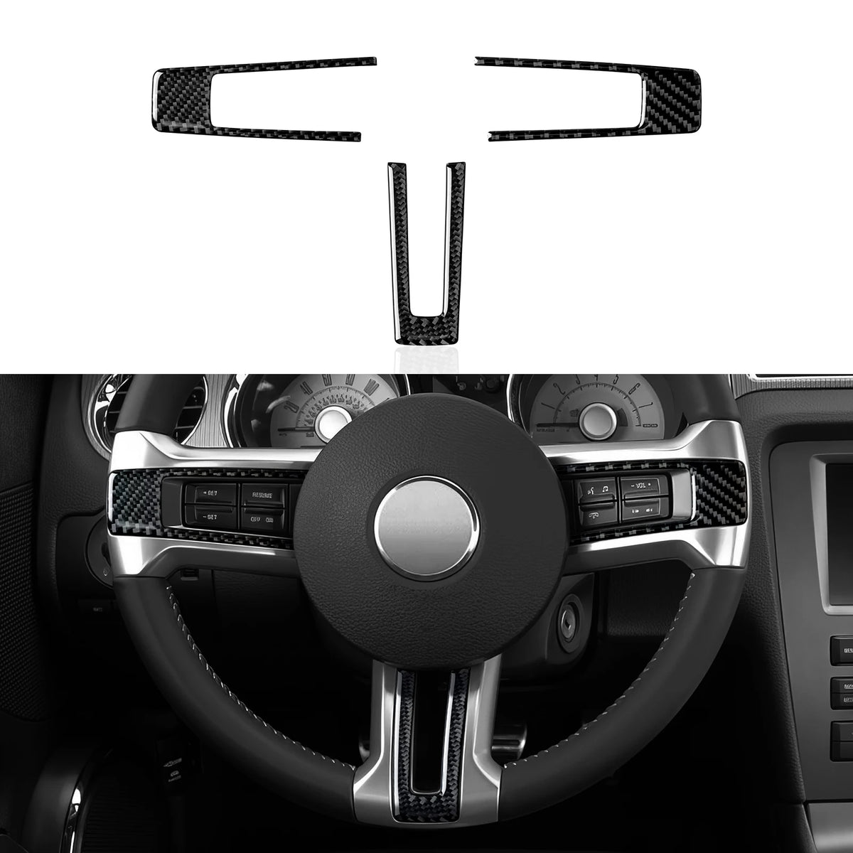 For Ford Mustang GT Shelby (2010-2014) Carbon Fiber Interior