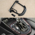 1 Set Car Black Carbon Fiber Style Gear Shift Panel Cover Tr