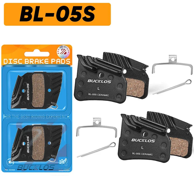 BUCKLOS Ceramic Hydraulic Brake Pads Heat Dissipation Bicycle Disc Brake Pad Road Mountain Bike Brake Pads for SHIMANO J05A L05A