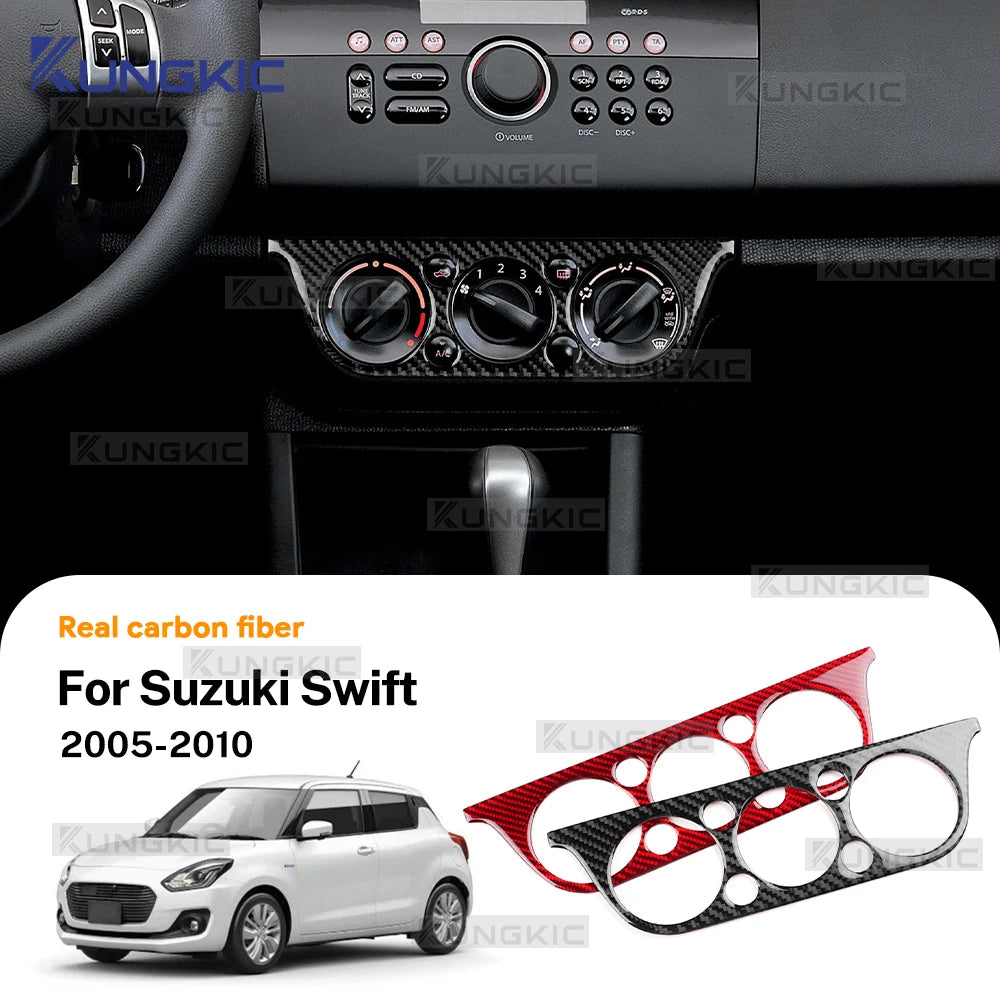Real Soft Carbon Fiber Sticker For Suzuki Swift ZC31S 2005 2