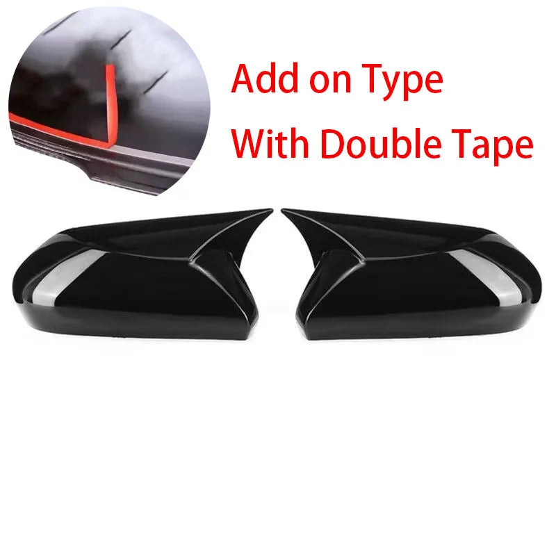 For Toyota Camry 8th 2018 2019 2020 2021 2022 2023 Replace Rearview Side Mirror Cover Wing Cap Exterior Case Trim Carbon Fiber