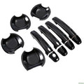 Glossy Black Carbon Fiber Car Door Handle Cover Trim Sticker